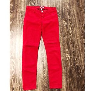 Women Red Skinny Jeans size 8